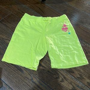 1989 place kids neon yellow shorts. Size XL (14)